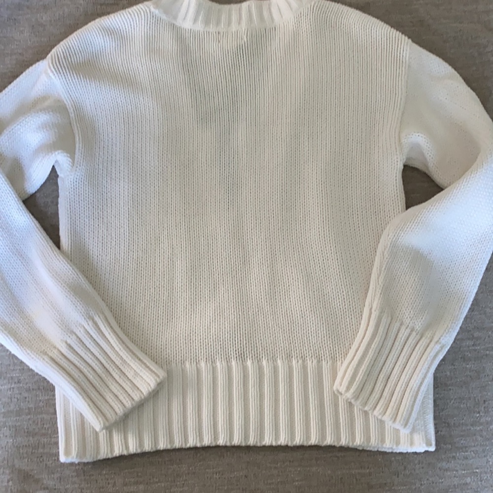 Vintage Chico’s white knit cardigan sweater Size 1 (size Medium/8) - Picture 11 of 12